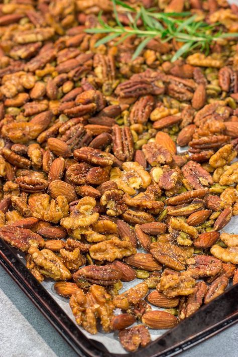 Maple Roasted Nuts Roasted Nuts Recipe Sweet And Spicy, Maple Roasted Almonds, Salted Nuts Roasted, Christmas Spiced Nuts Recipe, Maple Spiced Nuts Recipe, Roasted Nuts With Maple Syrup, Sweet And Savory Nuts Recipe, Sweet And Spicy Nuts Pioneer Woman, Roasted Nuts Sweet