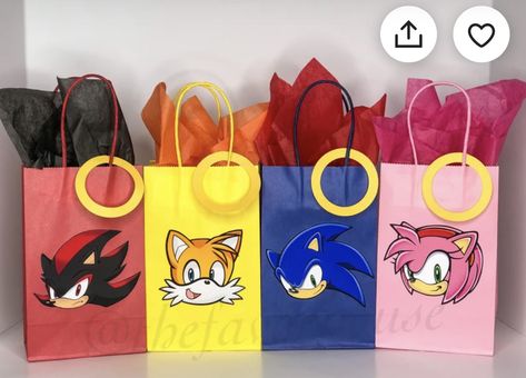 Robert Blake, Sonic Birthday Cake, Toy Story Gifts, Birthday Party Favor Bags, Sonic Cake, Gaming Party, Sonic Birthday Parties, Natural Twist, Hedgehog Birthday