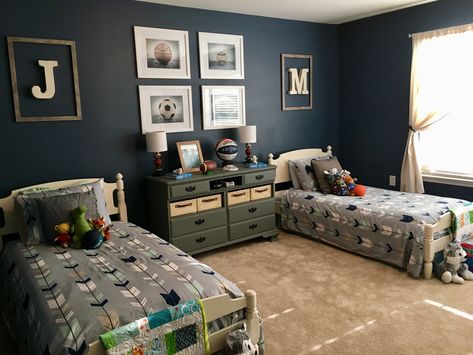 Twin Room Twin Boys Room, Twin Boys Bedroom, Shared Boys Rooms, Boys Shared Bedroom, Twin Room, Teenage Boy Room, Boys Room Design, Boys Bedroom Makeover, Boy Bedroom Design