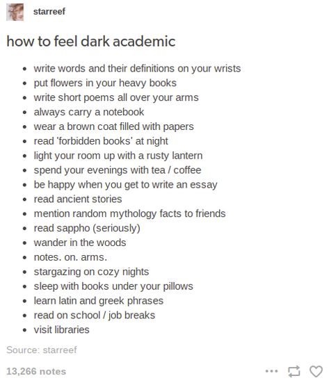 Research Topics Ideas Dark Academia, Dark Academia Diary Ideas, Dark Academia Self Care, How To Be Chaotic Academia, Dark Academia Topics To Learn, Chaotic Academia Aesthetic Tips, Chaotic Academia Aesthetic, Dark Academia Things, Dark Academy Aesthetic