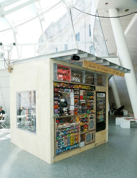 Tom Sachs’ Take: Artist Voices Concern Over State of New York Retail [PHOTOS] – WWD Kiosk Shop Design, Tiny Shop Design, Tiny Shop Ideas, Bodega Design, Maker Labs, Building Front Designs, Tom Sachs, Container Cafe, Grocery Store Design