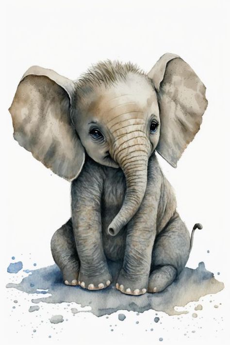 Elephant Drawing Realistic, Elephant Drawing Cute, Elephant Art Drawing, Majestic Elephant, Elephant Artwork, Drawing Kids, Drawing Realistic, Elephant Illustration, Elephant Drawing