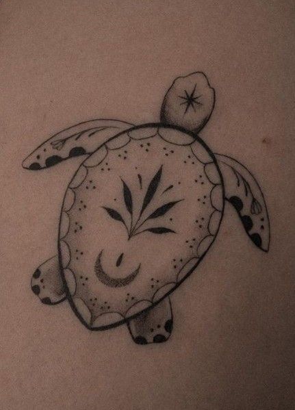 Grammy Tattoo, Turtle Mandala Tattoo, Hawaiian Turtle Tattoos, Mandela Tattoo, Feminine Shoulder Tattoos, Stingray Tattoo, Turtle Tattoos, Seashell Tattoos, Turtle Tattoo Designs