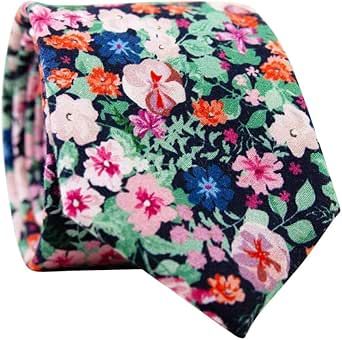 DAZI Men's Skinny Tie Floral Print Cotton Necktie, Great for Weddings, Groom, Groomsmen, Missions, Dances, Gifts. Jordan Wedding, Wedding Groomsmen, Groom Groomsmen, Necktie, Printed Cotton, Top Fashion Brands, Neck Tie, Shop Top, Fashion Brands