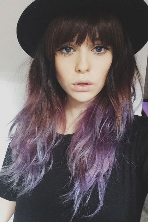 acacia-brinley-clark-hair-8 Fine Straight Hair, Hair Cute, Pastel Hair, Dye My Hair, Blonde Ombre, Grunge Hair, Ombre Hair, Hair Dos, Purple Hair