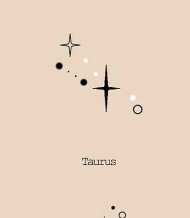 Taurus Mini Tattoo, Constellation Tattoo Taurus, Taurus Star Tattoo, Taurus Tattoo Stars, Fine Line Taurus Constellation Tattoo, Taurus Star Constellation Tattoo, Taurus Tattoo Star Constellation, Minimalist Taurus Constellation Tattoo, Emma Tattoo