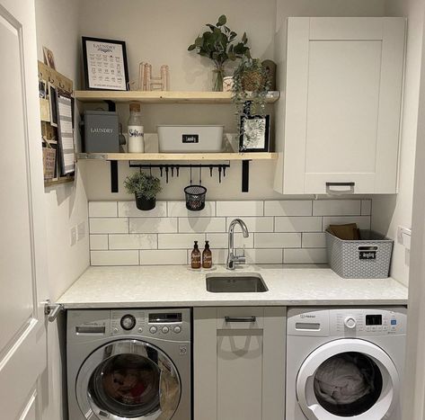 Utility Area In Garage, Budget Utility Room Ideas, Utility And Wc Room Ideas, Utility In Kitchen, Windowless Utility Room, Garage Utility Room Ideas Uk, Neutral Utility Room, Shed Utility Room, Outside Utility Room Shed