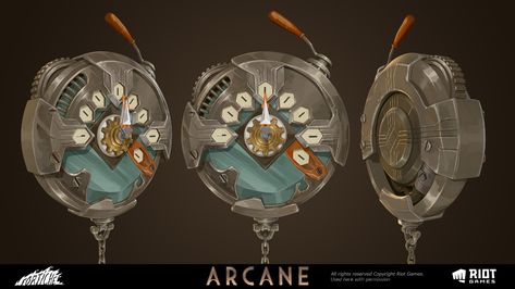 ArtStation - ARCANE - Firelight Leader - Textures, Gilles Roman Arcane Prop Design, Arcane Texture, Arcane Technology, Arcane Firelight, Steampunk Tools, Moonlight Kingdom, Space Props, Arcane Style, Arcane Ekko