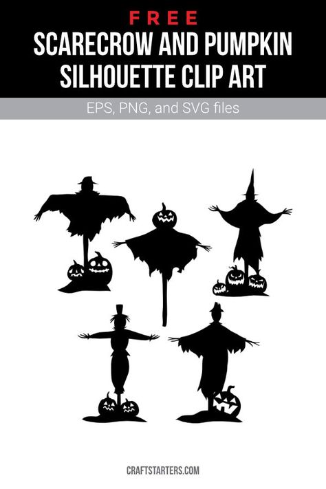 Scarecrow Silhouette, Pumpkin Silhouette, Halloween Deserts, Scary Pumpkin Faces, Bricolage Halloween, Halloween Diy Outdoor, Homemade Halloween Decorations, Fall Art Projects, Silhouette Drawing