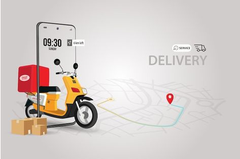 Home Delivery Creative Ads, Delivery Graphic Design, Food Delivery Design, Delivery Ads, Food Delivery Website, Delivery Design, Business Cartoons, Adobe Photoshop Design, Creative Banners