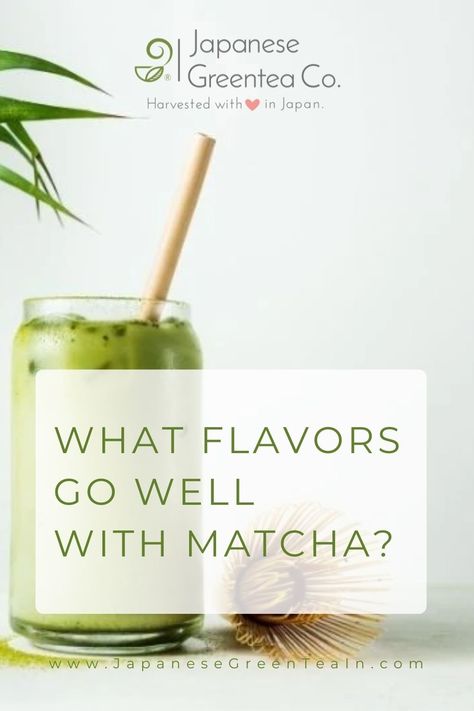 Matcha is a very healthy drink, so when finding a flavor pairing, choose one that adds to the goodness of this beverage. Check out our latest blog for top flavors and pairings for your cup of matcha. Head on to our website to read more! #JapaneseGreenTeaCo #greenteamania #matchatea #matchalover #matchaholic #superfoodideas #matchadessert #greentealover #greenteapowder #greenteamatcha #greenteaforlife #greenteabenefits #teacommunity Matcha Flavor Combination, Matcha Flavor Pairing, Flavored Matcha Latte, Ryze Mushroom Matcha Recipes, Matcha Drinks Recipes, Matcha Recipe Drinks, Matcha Beverages, Matcha Flavors, Christmas Matcha