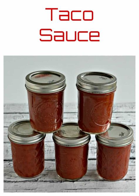 Homemade Taco Sauce For Canning, Canning Taco Sauce From Fresh Tomatoes, Canning Taco Sauce, Enchilada Sauce Canning Recipe, Keto Pickles, Taco Sauce Recipe, Homemade Taco Sauce, Preserve Tomatoes, Taco Sauce Recipes