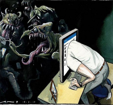 The truth about internet... Satirical Illustrations, Art With Meaning, Social Media Art, Meaningful Pictures, Social Art, Deep Art, Meaningful Art, Surreal Art, Some Pictures