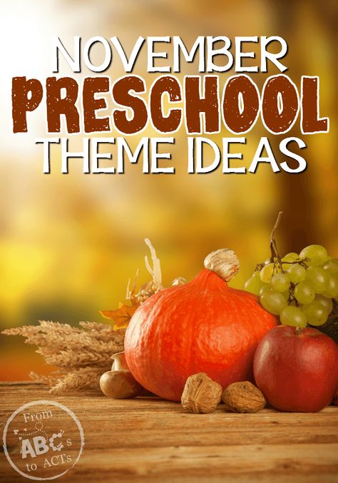 There is so much more to November than just Thanksgiving and this list of November preschool themes has so many fun ideas to get you started! Nov Preschool Themes, November Toddler Themes Lesson Plans, November Curriculum Themes, Preschool Themes November, November Lessons For Preschool, November School Themes, Monthly Preschool Themes, November Preschool Themes Ideas, November Prek Themes