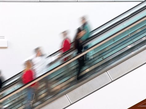 Mall Escalator, Mall Photography, Blurred People, People Walking, About People, Girl Blog, Art Block, Shopping Mall, Stock Photography