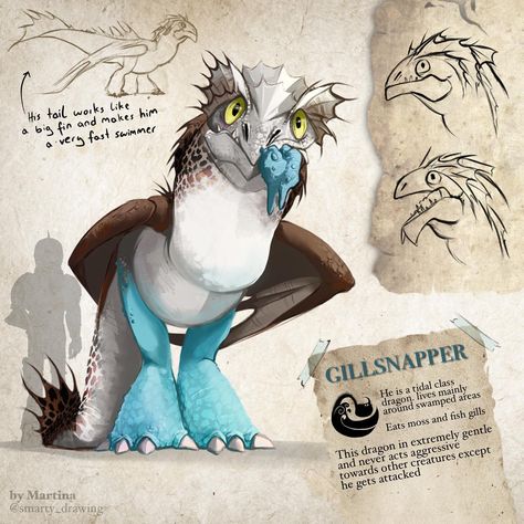 𝘔𝘢𝘳𝘵𝘪𝘯𝘢 on Instagram: “✨the gillsnapper✨ I haven’t worked much on his abilities yet. But thank you guys for all these creative ideas you gave me for him🤲🏻 And if…” Httyd Viking Oc, How To Train Your Dragon Oc, Httyd Oc Dragon, Httyd Dragons Oc, Httyd Concept Art, Tiamat Dragon, Httyd Oc, Dragon Oc, Dragon Armor