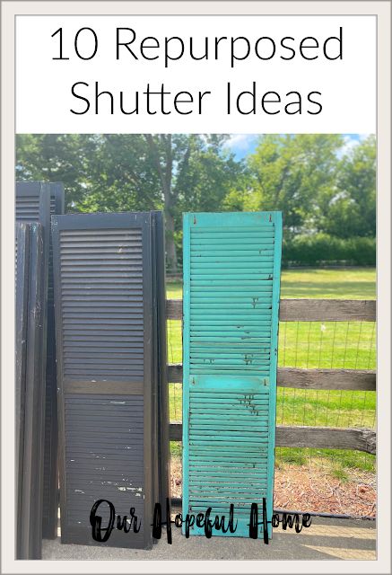 There are so many ways you can repurpose vintage shutters. Diy Shutters Indoor, Louvered Door Ideas, Old Shutters Decor, Diy Wood Shutters, Old Wooden Shutters, Shutters Indoor, Shutters Inside, Shutters Repurposed Decor, Shutter Ideas