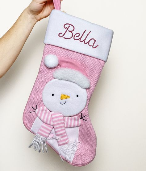 Diy Christmas Stockings Ideas, Stocking Decorating Ideas, Pastel Pink Wallpaper Iphone, Pastel Pink Christmas, Pastel Pink Wallpaper, Stocking Ideas, Decorated Stockings, Christmas Stockings Diy, Simple Canvas Paintings