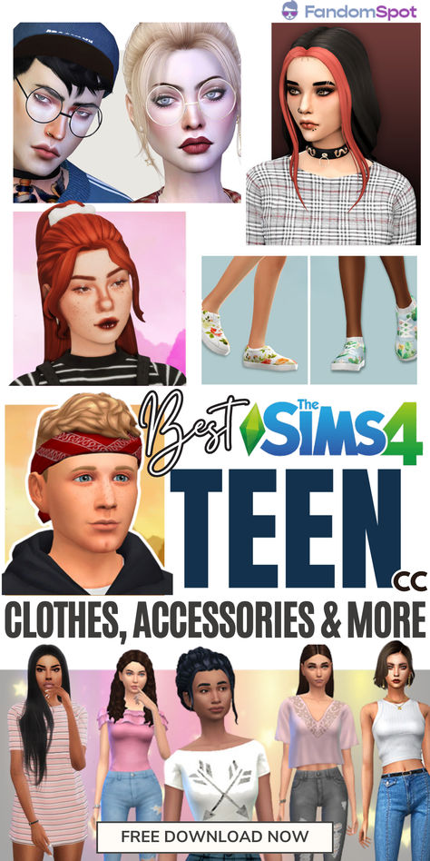 Teenage Sims 4 Cc, Pre Teen Sims 4 Mod, Sims 4 Doki Doki Literature Club Cc, Sims 4 Teen Outfits, Sims 4 Teen Cc, Age Of Exploration, Being A Teenager, Teenage Clothing, Sims 4 Tsr