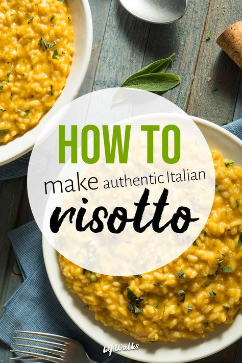 Homemade Risotto, Filet Mignon Chorizo, Italian Risotto, Easy Risotto, Risotto Recipes Easy, Recipes Pork, Recipes Savory, Recipes Authentic, Italian Recipes Traditional