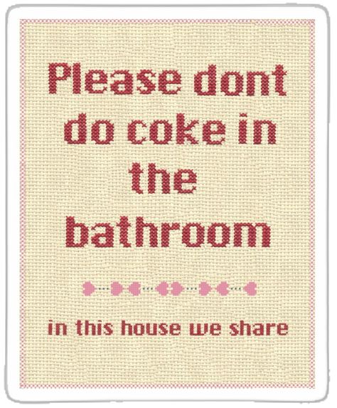 Please Don’t Do Coke In The Bathroom Wallpaper, Please Don’t Do Coke In The Bathroom Printables Free, Please Don't Do Coke In The Bathroom, Bathroom Printables Free, Bathroom Stickers, Bathroom Printables, In This House We, Bathroom Wallpaper, Free Stickers