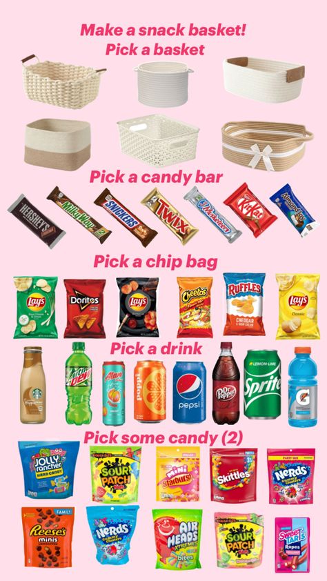 MINE DONT STEAL/REPOST #preppy #snacks Preppy Snacks, Snacks From Walmart, Cake Gift Basket, Snack Basket, School Backpack Essentials, Soda Cake, Diy Best Friend Gifts, Preppy Inspiration, Beer Cake