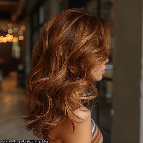 45 Red Brown Hair Color Ideas Rich Hair Color With Highlights, Dark Brown Copper Highlights, Bronze Red Hair, Dark Copper Hair With Highlights, Red And Brown Highlights, Red Brown Hair Color Ideas, Auburn Hair With Highlights, Red Brown Hair Color, Brown Hair Color Ideas