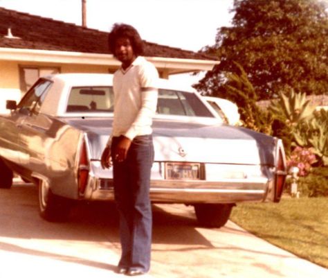 ILLYA, DARLING Car In Driveway, Illya Darling, Color Photo, Male Poses, Black Man, Driveway, Black Men, 1970s, Cars