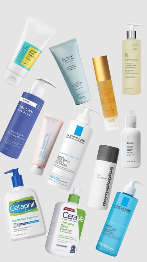 TOP RATED FACE WASHES 💞 Routine Aesthetic, Dr Dennis Gross, Hydrating Cleanser, Ponds, Face Skin, Care Routine, Face Wash, Top Rated, Skin Care