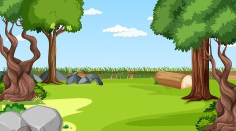 Blank meadow landscape scene with many t... | Free Vector #Freepik #freevector #background #tree #wood #green Trees Images, Forest Cartoon, Background Tree, Cartoon Garden, Meadow Landscape, About Blank, Photoshop Backgrounds Backdrops, House Cartoon, Christmas Tree Background