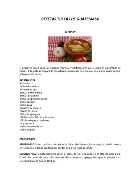 RECETAS TIPICAS DE COMIDAS Y BEBIDAS DE GUATEMALA Pepian Guatemala Recipes, Guatemalan Food, Guatemalan Recipes, Agua Fresca, Clean Eating Diet, Mexican Food, Red Peppercorn, Guatemala, Mexican Food Recipes