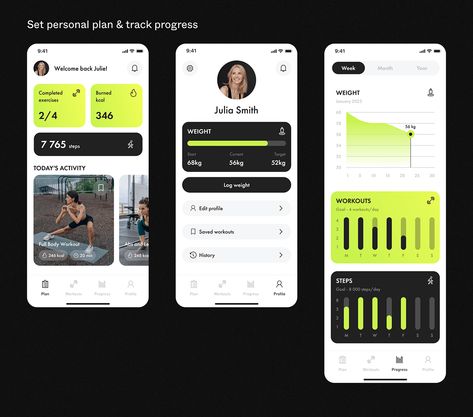 GotFit. Fitness app :: Behance Fitness App Interface, Fitness App Ui Design, Sport App Design, Fitness Apps Design, Exercise Apps, Fitness App Ui, Ui App Design, Fitness Tracker App, Gym App