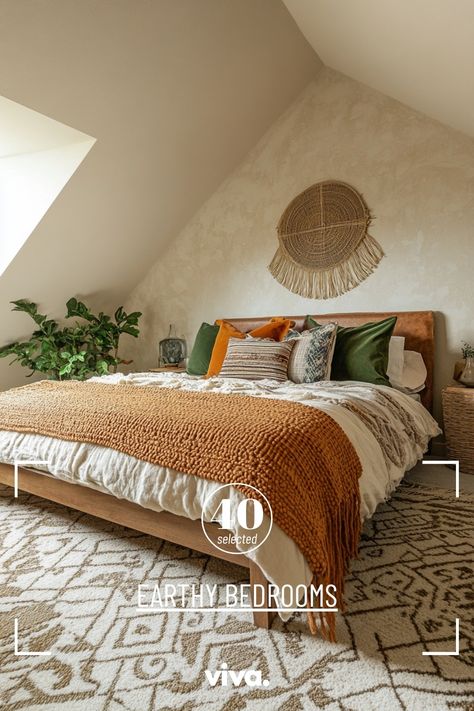 ♥ Are you dreaming of a cozy and earthy bedroom retreat? Dive into the warm and inviting atmosphere of this bedroom featuring the soothing tones of accessible beige by Sherwin Williams. Embrace the earthy color palette with sand and beige elements, perfect for a modern and relaxing space. Explore ideas for a boho bedroom refresh and get inspired by the moody and earthy aesthetics of this master bedroom. 🌿🏡 #earthybedroom #cozybedroom #accessiblebeige #bohobedroom #bedroominspo Modern Beige Bedroom, Earthy Bedrooms, Beige Bedroom Ideas, Hug A Tree, Bedroom Inspiration Cozy, Mud Hut, Wooden Side Tables, Wooden Beams Ceiling, Accessible Beige