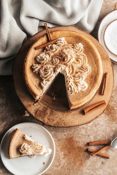 Snickerdoodle Cheesecake with Cookie Whipped Cream - Britney Breaks Bread Cinnamon Graham Cracker Crust, Pillsbury Sugar Cookie Dough, Snickerdoodle Cheesecake, Pillsbury Sugar Cookies, Favorite Holiday Desserts, Sugar Cookie Mix, Cinnamon Cookies, Sugar Cookie Dough, Holiday Dessert