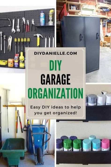 17 DIY garage organizing projects that will help you organize your garage. See how to store your tools, lawn mower, sports equipment and outdoor kids toys, plus still have room to park your car. Garage Storage Ideas For Lawn Equipment, How To Store Lawn Chairs In Garage, Lawn Mower Garage Storage, Lawn Chair Storage Garage, Outdoor Kids Toys, Garage Inspiration, Garage Organizing, Waterproof Wall Panels, Column Wraps