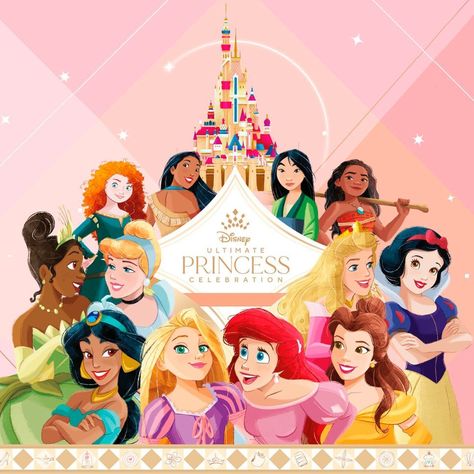 Ultimate Princess Celebration (@ultimateprincesscelebration) posted on Instagram: “Castle of Magical Dreams 🏰 #UltimatePrincessCelebration” • Jun 30, 2021 at 6:13pm UTC Disney Princess Logo, Non Disney Princesses, Walt Disney Princesses, Official Disney Princesses, Disney Princess Characters, Disney Princess Artwork, Disney Princesses And Princes, Disney Princess Movies, Art Puzzle