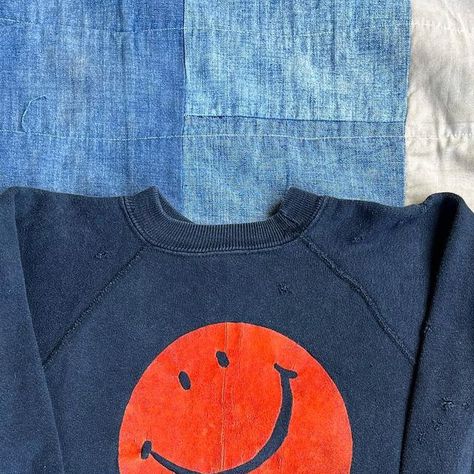 -After School- on Instagram: "A cool lil 60’s smiley flock print sweat. Available on my story here in just a bit!" Flock Print, My Story, After School, Flocking, Smiley, Instagram A, Pop Art, Art Design, On Instagram