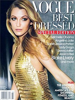 Blake Lively Vogue, Gossip Girl Cast, Blake Lively Style, Vogue Magazine Covers, Vogue Us, Vogue Covers, Jessica Biel, Sarah Jessica, Vogue Magazine