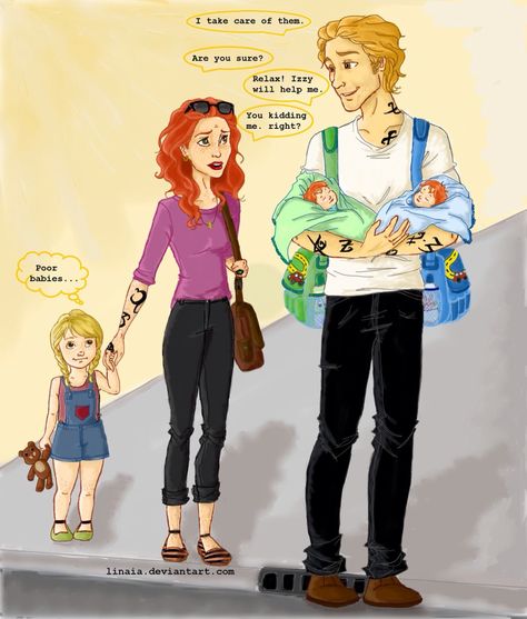 Future Jace and Clary with their kids Clary And Jace Fanart, Jace And Clary Book, Herondale Family, Clace Fanart, Matthew Fairchild, Jace And Clary, Clary Y Jace, Immortal Instruments, Best Kids Watches