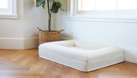 Dog Steps, Dog Essentials, Dog Beds For Small Dogs, Bed Dimensions, Material Bed, Stylish Beds, Luxury Dog, Cover Gray, Bed Styling