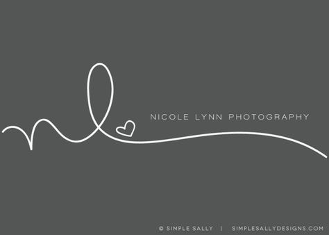 Nicole Lynn Photography logo by Simple Sally | www.simplesallydesigns.com Nicole Lynn, Nail Technician Quotes, Ms Logo, Matching Tats, Sewing Logo, Samurai Tattoo Design, Corporate Id, Signatures Handwriting, Initials Logo Design