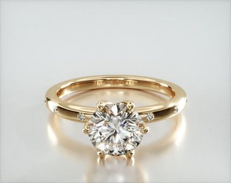 Square diamond engagement ring