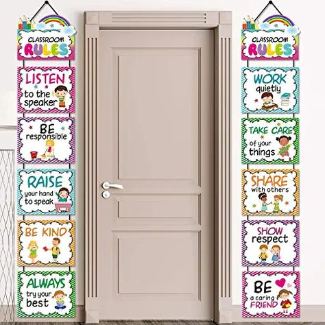 Amazon.com : classroom expectations poster Kindergarten Room Inspiration, Motivational Chart For Kindergarten, Charts For Classroom Ideas Preschool, Primary Classroom Decor, Classroom Rules Chart Ideas, Class Rules Chart Ideas, Classroom Rules Ideas, School Wall Art Ideas Classroom, Classroom Rules Chart