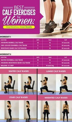 Calf Muscle Workout, Strong Calves, Best Calf Exercises, Body Weight Exercises, Leg Exercise, Calf Exercises, Lower Body Muscles, Weight Exercises, Exercises For Women