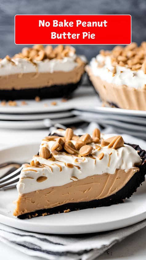 No Bake Peanut Butter Pie – Creamy, dreamy, and packed with peanut butter flavor, this easy no-bake pie is perfect for peanut butter lovers. With a graham cracker crust and a luscious filling, it’s a dessert you can whip up in no time! 🥧✨

#NoBakeDessert #PeanutButterPie #EasyDesserts #SweetTreats #CreamyGoodness #NoBakePie #DessertLovers #QuickAndEasy #PiePerfection #PeanutButterLovers Peanut Butter Pie No Bake, Peanut Butter Pie Recipe No Bake, No Bake Peanut Butter Pie, Pie No Bake, Peanut Butter Pie Recipe, Butter Pie Recipe, No Bake Peanut Butter, Cracker Crust, Peanut Butter Pie