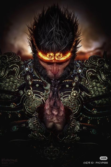 Wu Kong Monkey King Art, For Honor Armor, Wukong Fanart, Wukong Art, Son Wukong, Ahri Wallpaper, Wu Kong, Handsome Monkey King, Dragon Ball Z Iphone Wallpaper