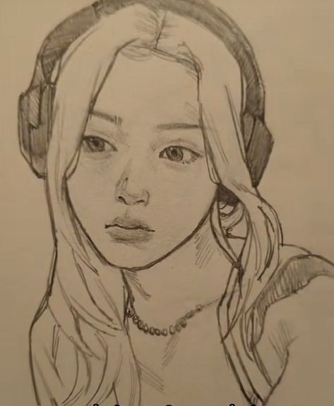 Lesserafim Yunjin, Huh Yunjin, Indie Drawings, Kpop Drawings, Arte Sketchbook, Realistic Art, A Pencil, Book Art Drawings, Cool Art Drawings