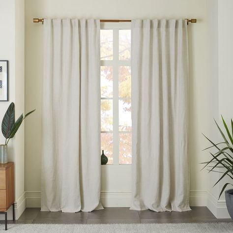 How to Sleep Better, According to Sweden’s Hotel Duxiana West Elm Curtains, Belgian Linen Curtains, Ivory Curtains, Winter Retreat, Window Curtains Bedroom, Linen Curtain Panels, French Country Living Room, Linen Curtain, Custom Drapes