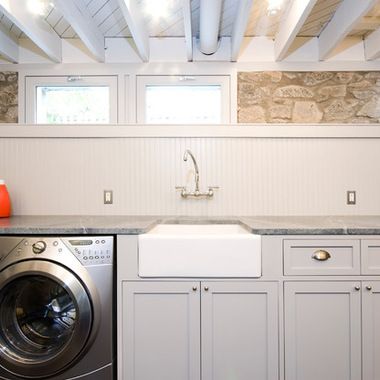 Laundry Room Basement Laundry Room Makeover, Contemporary Laundry Room, Low Ceiling Basement, Utility Room Designs, Basement Laundry Room, Basement Laundry, Small Basements, Basement Ceiling, Laundry Room Remodel