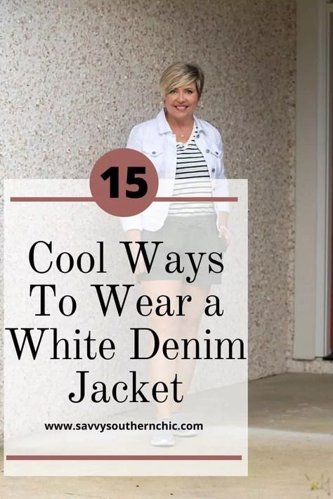 Styling A White Denim Jacket, Styling A White Jean Jacket, White Jean Jacket With Dress, How To Style A White Jean Jacket, Outfits With White Denim Jacket, How To Style White Denim Jacket, White Jean Jacket Outfits Summer, White Demin Jacket Outfits, All White Denim Outfit